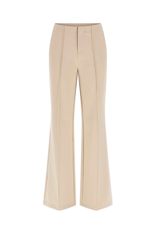 Pantalon flare taille haute - Beige