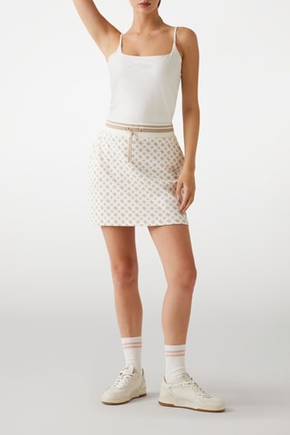Jupe droite taille haute - Blanc