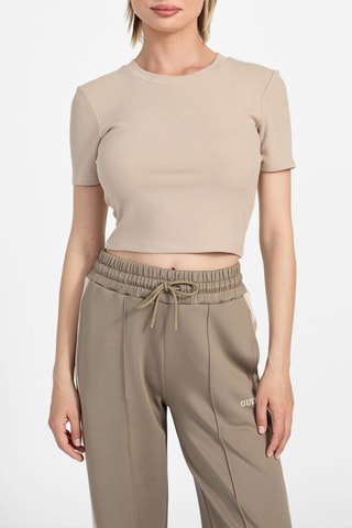 T-shirt cropped - Beige