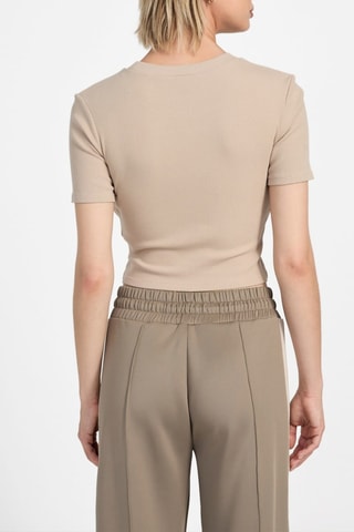T-shirt cropped - Beige