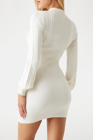 Robe fourreau - Blanc