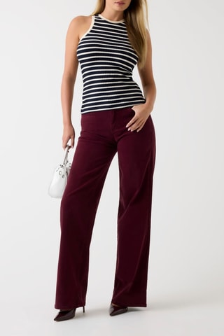Pantalon palazzo - Rouge