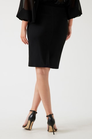 Jupe droite taille haute - Noir