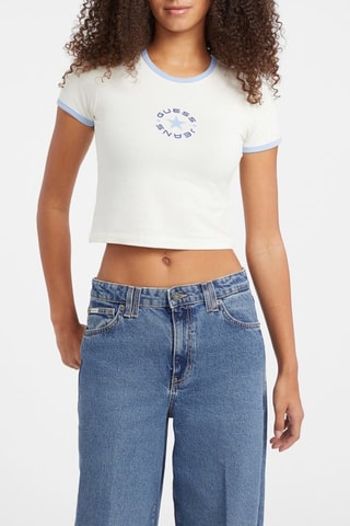 T-shirt cropped - Blanc