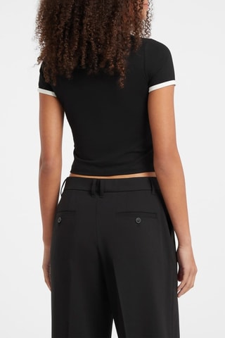 T-shirt cropped - Noir