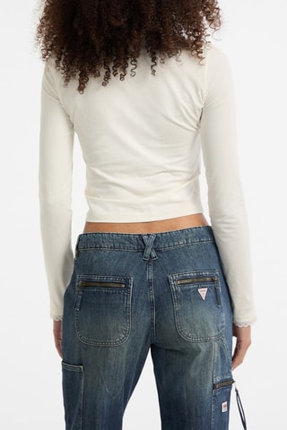 T-shirt cropped - Blanc