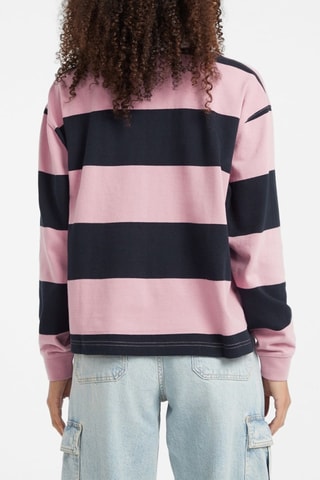 Polo - Rose et bleu marine