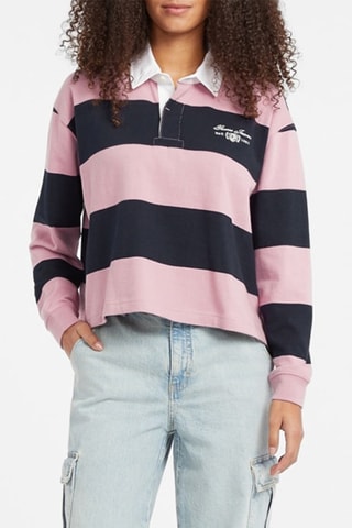 Polo - Rose et bleu marine
