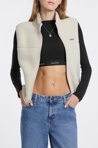 Gilet sans manches - Ecru