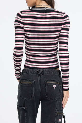 Pull - Noir et rose