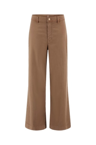 Jean wide legs taille haute - Marron