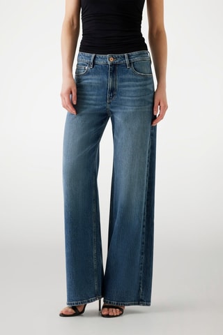 Jean taille haute - Bleu