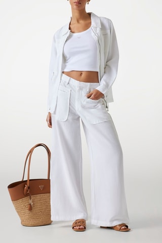 Pantalon en lin - Blanc