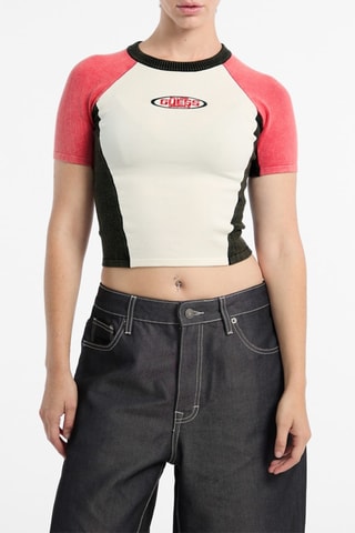 T-shirt cropped - Blanc