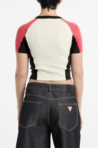 T-shirt cropped - Blanc