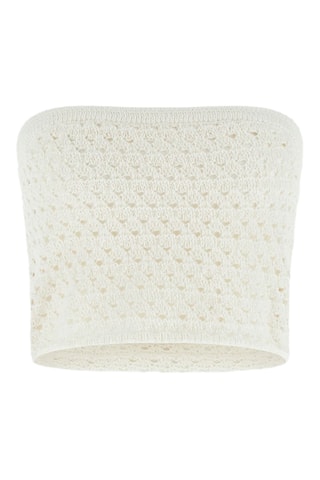 Crop top bustier - Blanc