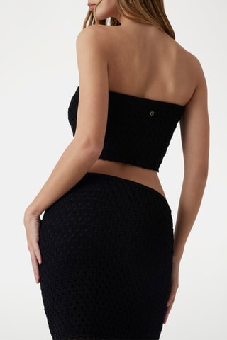 Crop top bustier - Noir