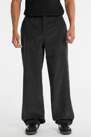 Chino wide legs en velours - Noir