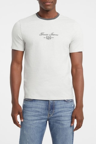 T-shirt slim - Gris clair chiné