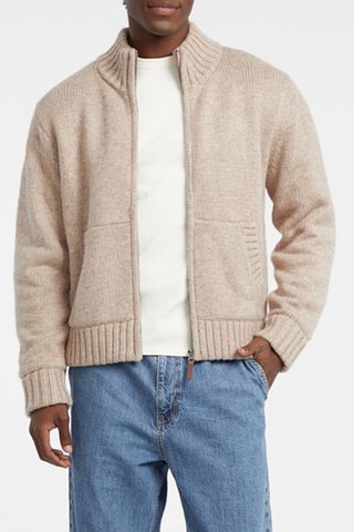 Gilet en laine - Beige chiné
