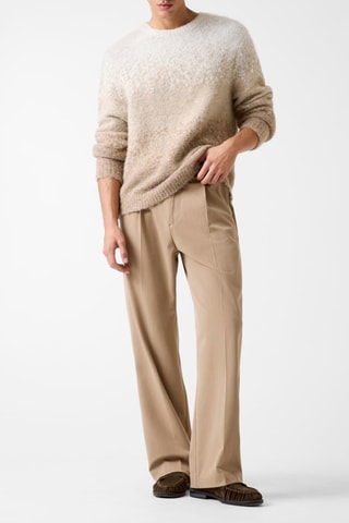 Pull dip and dye - Beige et écru