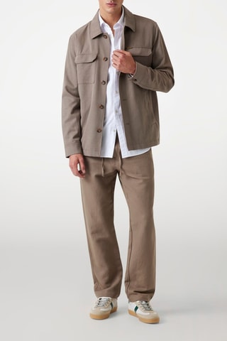 Pantalon en lin - Marron