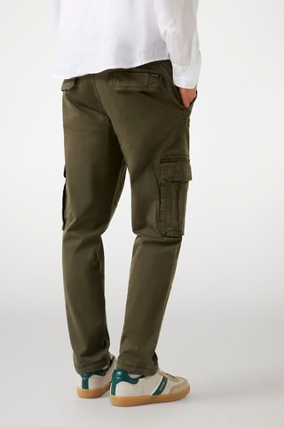 Pantalon cargo - Vert olive