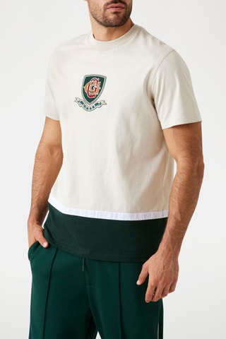 T-shirt trompe-l’œil - Blanc
