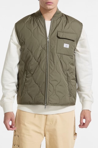 Doudoune sans manches - Vert olive