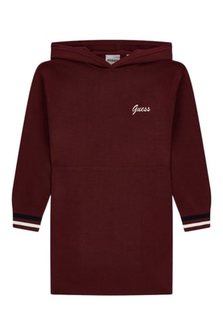 Robe sweat à capuche - Bordeaux