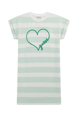 Robe t-shirt - Vert d’eau et vert émeraude