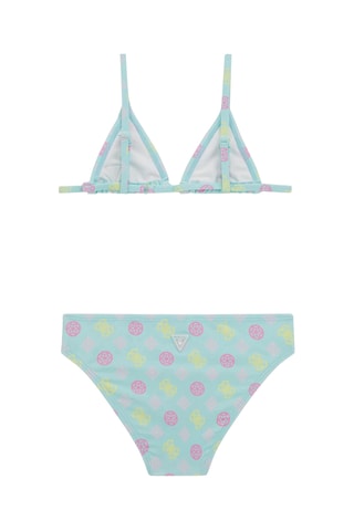 Maillot 2 pièces - Turquoise et jaune