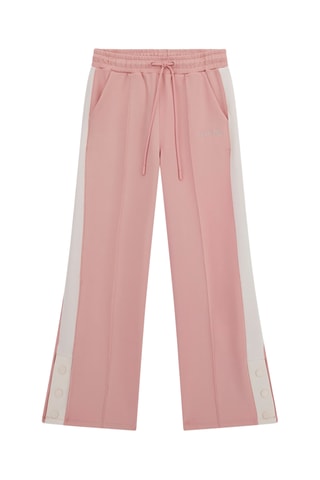 Pantalon - Rose poudré et blanc