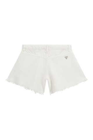 Short en jean - Blanc
