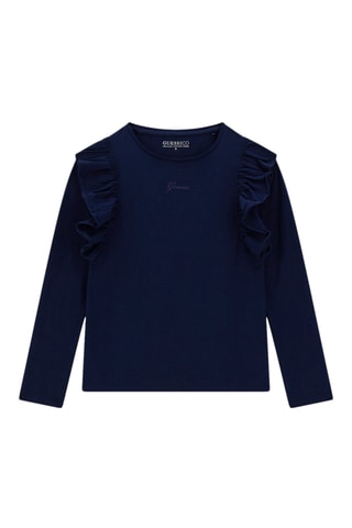 Blouse en coton biologique - Bleu marine