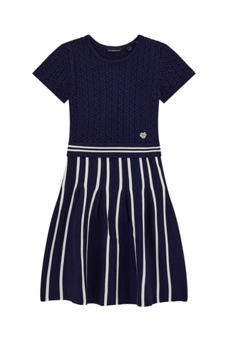 Robe trompe-l’œil - Bleu marine