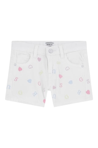 Short en jean - Blanc