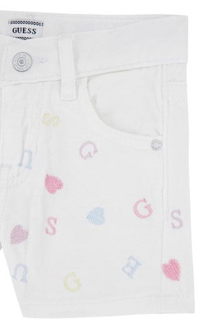 Short en jean - Blanc