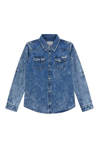 Chemise en jean - Bleu cobalt