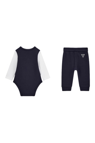 Body et jogging - Bleu marine et blanc
