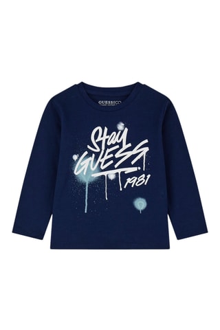T-shirt en coton biologique - Bleu