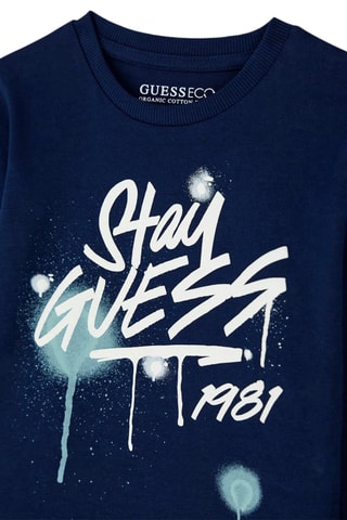 T-shirt en coton biologique - Bleu