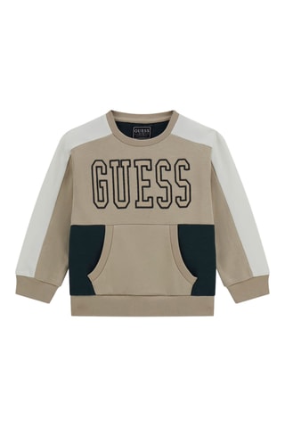 Sweat - Beige et vert foncé