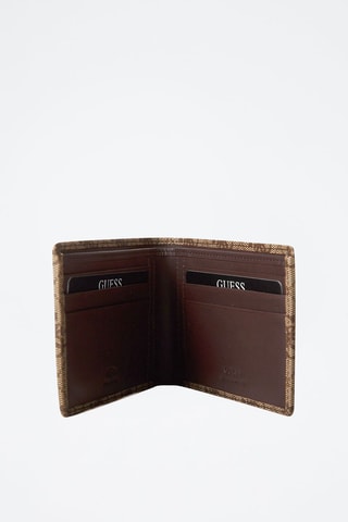 Portefeuille en cuir - Beige et marron