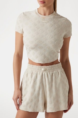 Crop top Peony - Beige