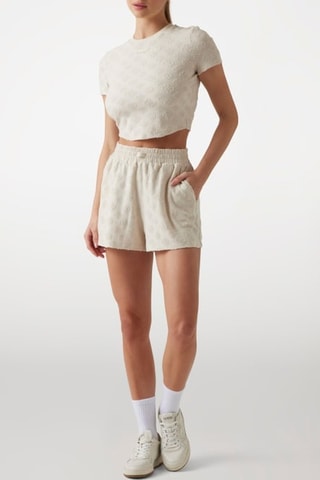 Crop top Peony - Beige