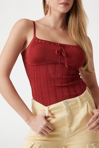Top Reina - Rouge brique