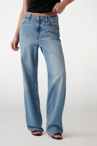 Jean taille haute Charleston - Ciel