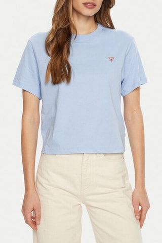 T-shirt Boxy - Bleu clair - Guess