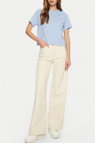 T-shirt Boxy - Bleu clair - Guess